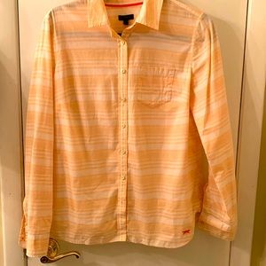 Talbots long sleeve cotton button down shirt